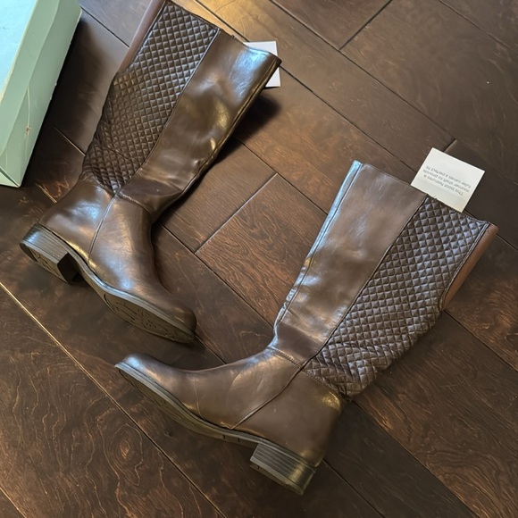 Life stride wide calf brown quilted boots NIB 7.5 - Picture 3 of 10